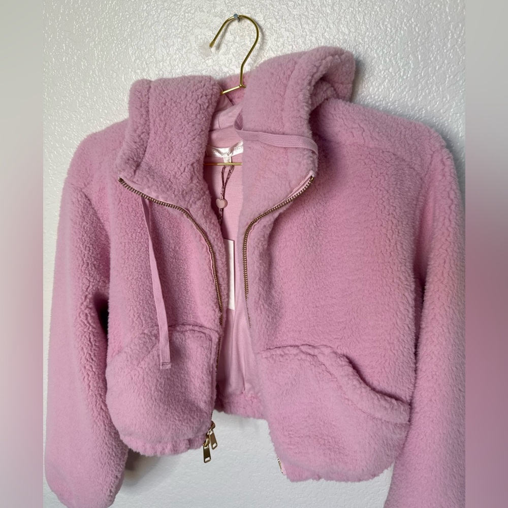 LoveShackFancy Darcelle Pink Bomber size small Nwt - Picture 5 of 6
